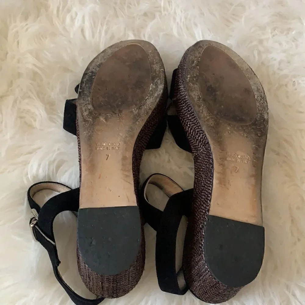 Aquatalia Marvin K Keira Platform Wedge Sandals